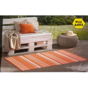 Dekor - Outdoor carpet 90x150 Blue & Orange