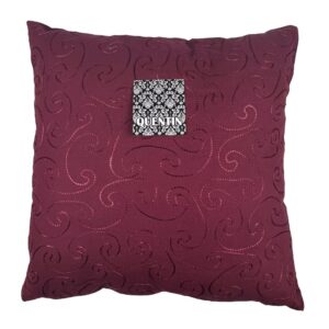 Quentin - Kussen met vulling donkerpaars 45x45cm