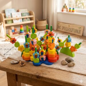 Playwood - Houten Bij- en bloementuin - 78-delig