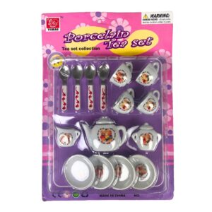 Yihai - Porseleinen kinderthee servies beer - 15 stuks