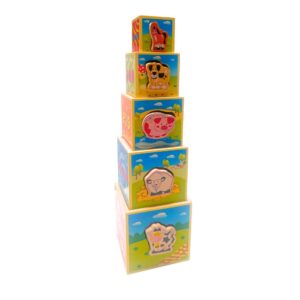 Hongji Houten Stapeltoren – 19 cm