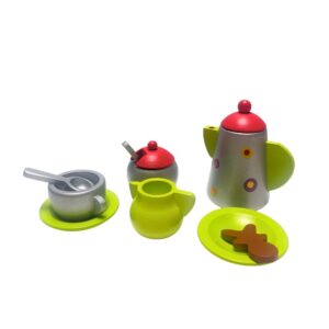 Classic World Houten Koffieset – 5-delig
