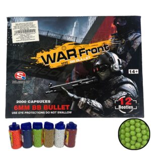Warfront 6 mm BB-Kogeltjes (2000 stuks per fles) – Diverse Kleuren