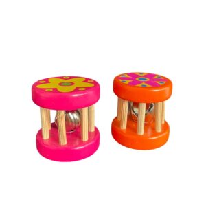 Playwood Ronde Babyrammelaar (2-delige set) – 6 x 5 cm