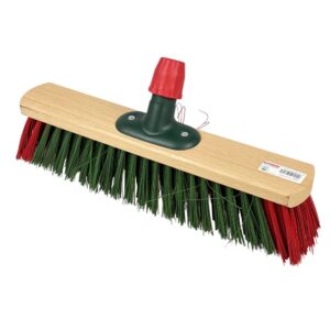 Bumag - Houten straatbezem voor universele steel - 40cm - assorti